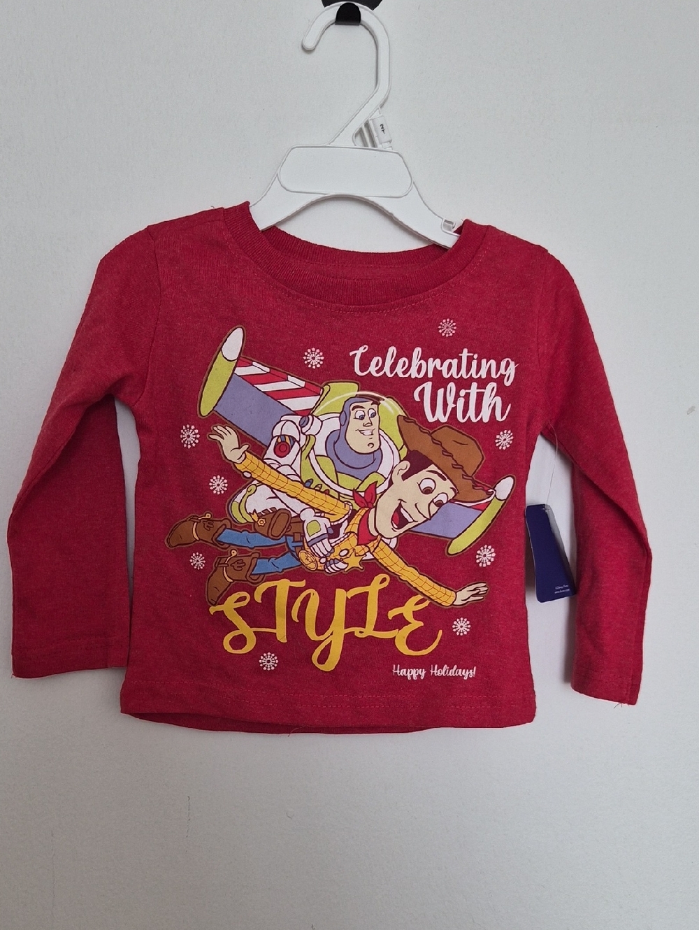 Disney Pixar Toy Story Toddler's Long Sleeve Top Shirt Size 2T